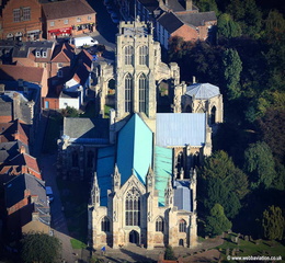 Howden Minster Yorkshire aerial photograph