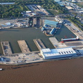 Alexandra Dock, Kingston upon Hull aerial photograph
