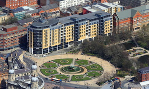 BBC Studios / Queens Court  Apartments Hull aerial photograph