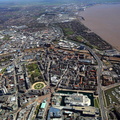 Kingston upon Hull city centre  England UK  aerial photograph