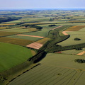  arable farming at Hog Walk near Sledmere Yorkshire England aerial photograph