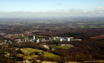 Warley Brentwood Essex from the air 
