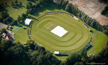  Colchester & East Essex Cricket Club cricket ground from the air  