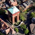 The Jumbo Water Tower ,  Balkerne Gate  Colchester  from the air  