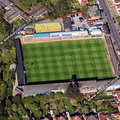 Layer Road football ground, aerial photograph 