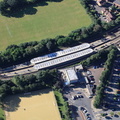Loughton tube station from the air