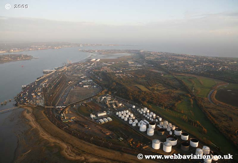 Harwich  Essex England UK aerial photograph