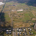 London Gateway Logistics Park before construction from the air 