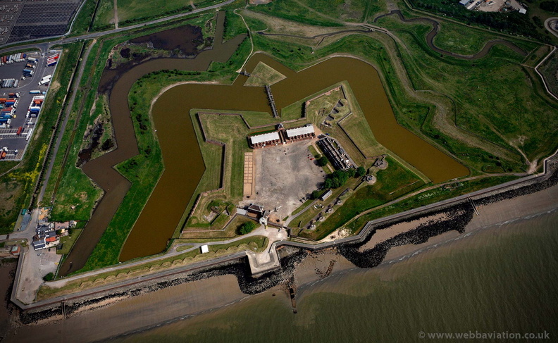 Tilbury Fort from the air 