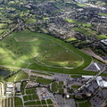 Cheltenham Racecourse  Gloucestershire  England UK aerial photograph