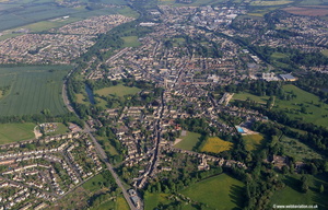 Cirencester  Gloucestershire  England UK aerial photograph