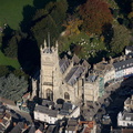 St. John the Baptist's Church Cirencester  from the air