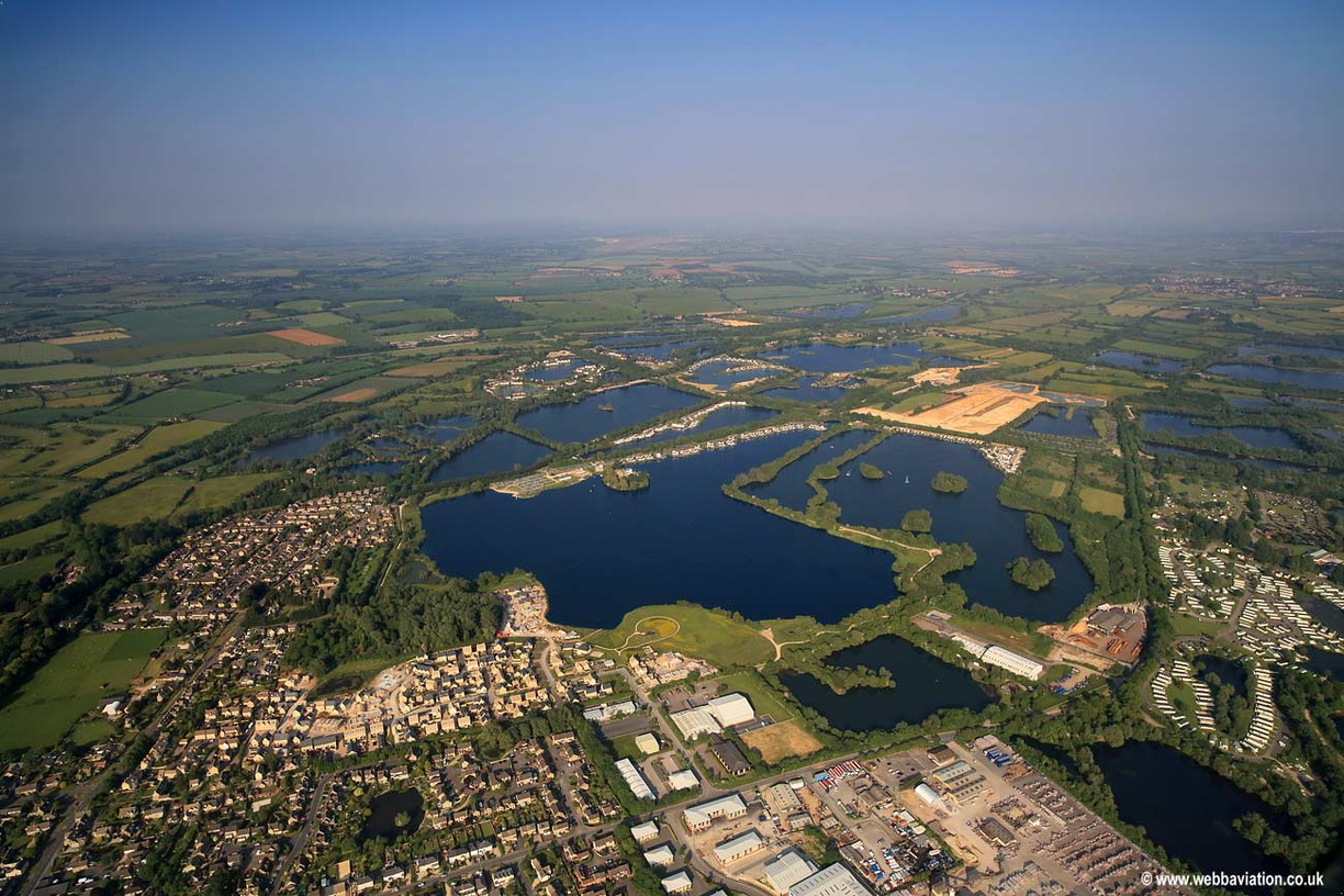 Cotswold Water Park aerial photograph