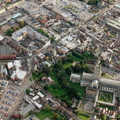 Gloucester city centre from the air