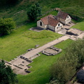 Great Witcombe Roman Villa from the air