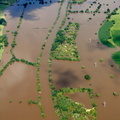  River Severn near Sandhurst   during the great River Severn floods of 2007 from the air