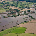 Ashleworth Gloucestershire during the great River Severn floods of 2007 from the air