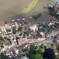  Church Street Tewkesbury during the great floods of 2007 from the air