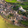 the River Avon at Tewkesbury  aerial photo