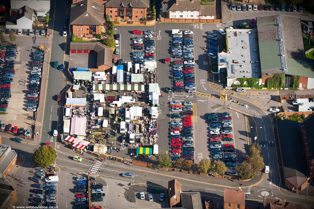 Tewkesbury Market  aerial photo