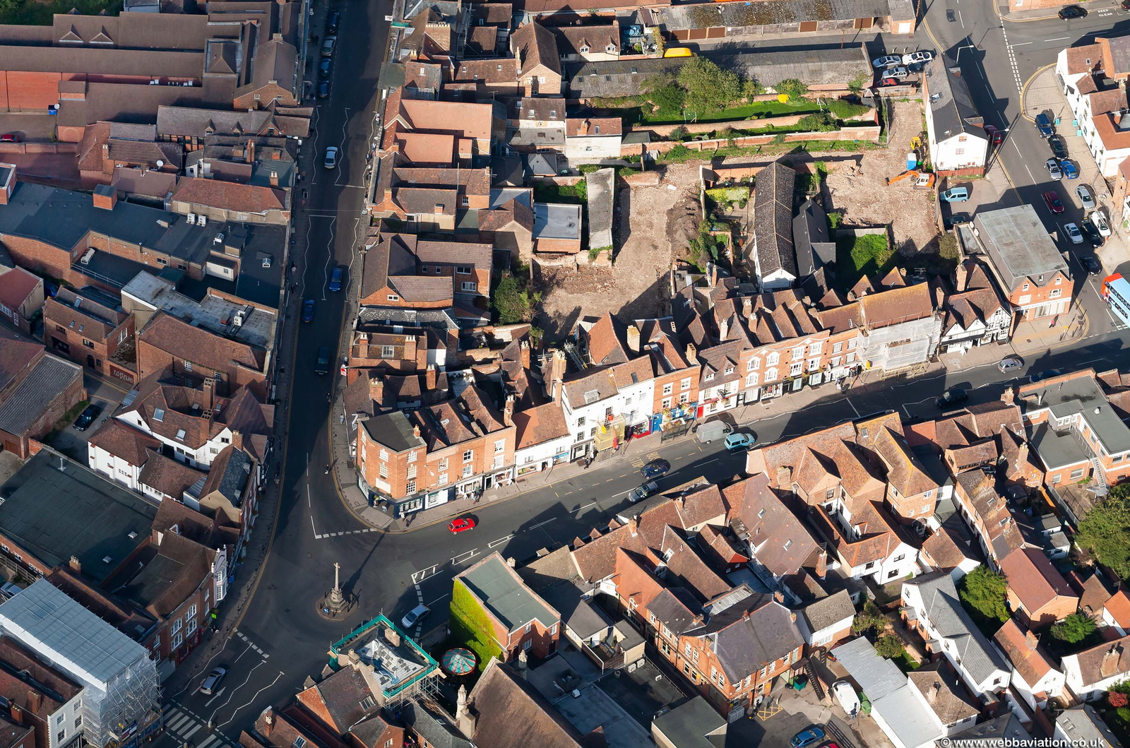 Barton St Tewkesbury aerial photo