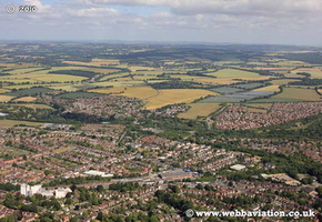 Andover Hampshire  England UK aerial photograph