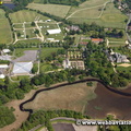 the National Motor Museum Beaulieu England UK aerial photograph