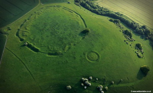  Ladle Hill unfinished hillfort  aerial photograph