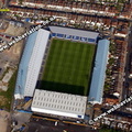 Fratton Park football stadium Portsmouth uk home of Portsmouth F.C aerial photograph 