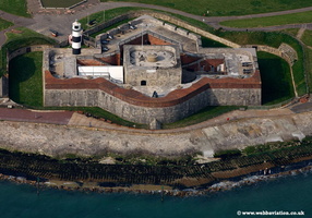 Southsea Castle Portsmouth  Hampshire  England UK aerial photograph