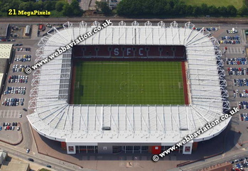  St. Mary's Stadium in Southampton, aerial photograph 