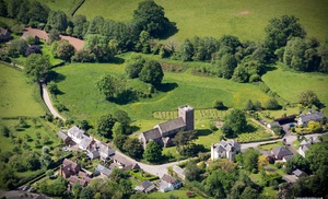 Almeley Castle Herefordshire from the air