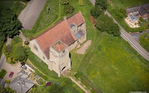 All Saint's Church, Richard's Castle aerial photo