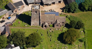 St Weonards Church Herefordshire  aerial photo