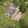 Treago Castle Herefordshire  aerial photo