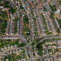 houses in St Albans town centre aerial photo