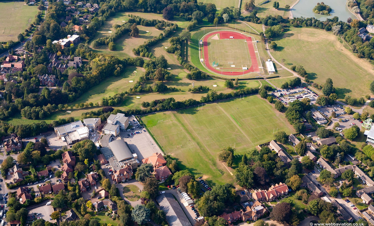 St Columba's College St Albans aerial photo