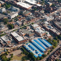 St Peter's St Albans town centre aerial photo