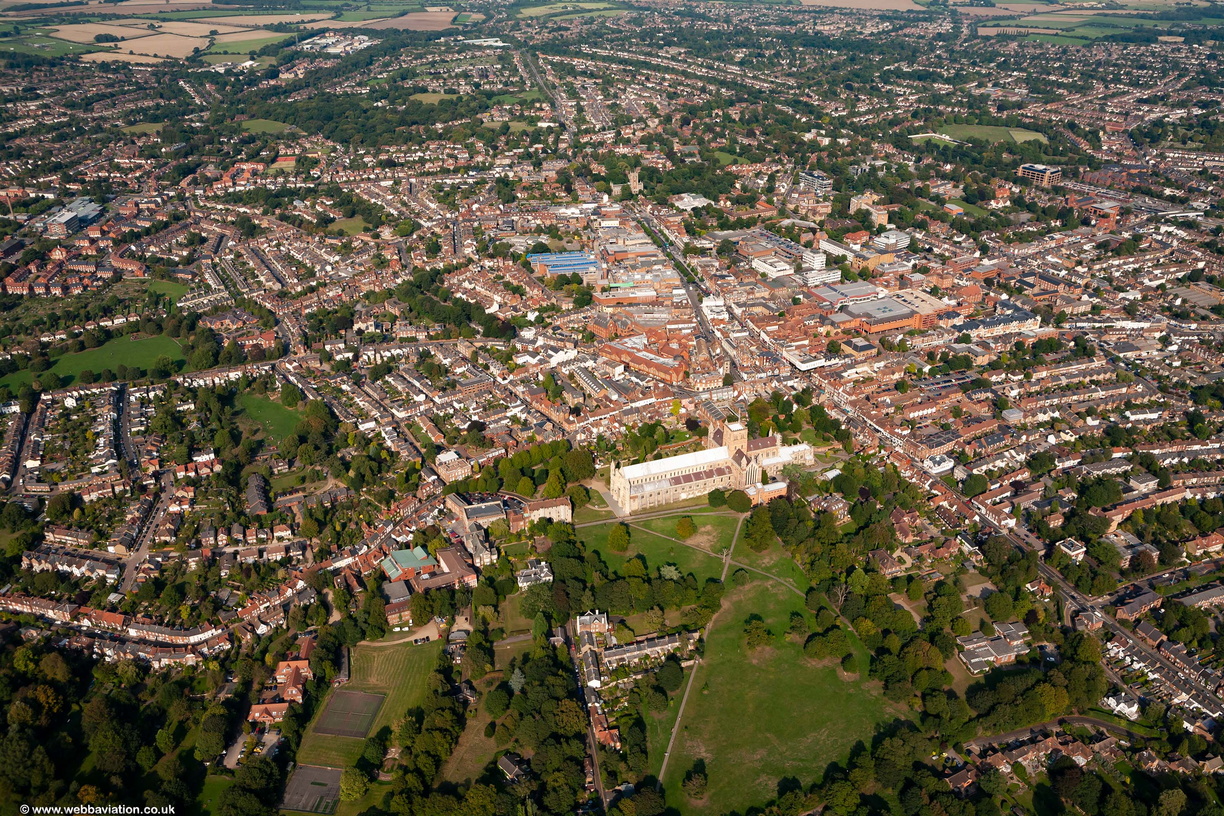 St Albans aerial photo