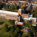 St Albans Cathedral   aerial photograph
