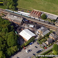 Isle of Wight Steam Railway  England UK aerial photograph