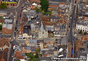 Newport  Isle of Wight   England UK aerial photograph