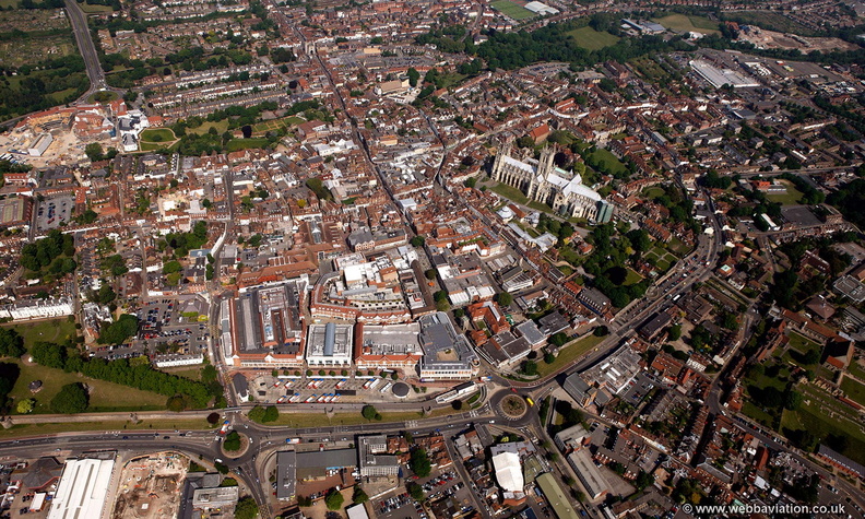 Canterbury from the air