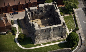 Canterbury Castle from the air