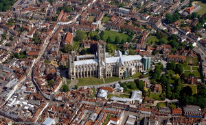 Canterbury Cathedra from the air