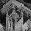 top of  Canterbury Cathedral's  from the air
