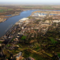 Medway fortifications Chatham from the air