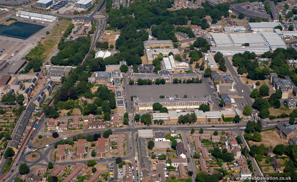 Brompton Barracks from the air