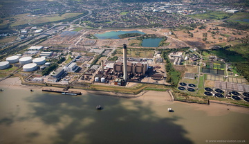 Littlebrook Power Station from the air
