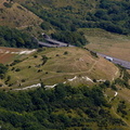 Roundhill Tunnel  A20 Folkestone  from the air